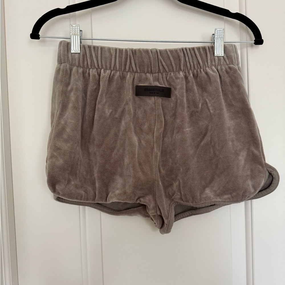 Essentials Fear of God Velour Beach Shorts
